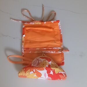 Towel material makeup bags 